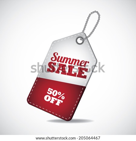 Summer sale tags. EPS 10 vector, grouped for easy editing. No open shapes or paths.