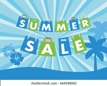 Summer sale template background