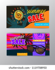 summer sale template banner