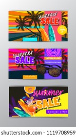 summer sale template banner