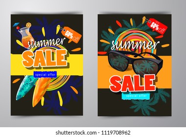 summer sale template banner