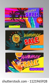 summer sale template banner