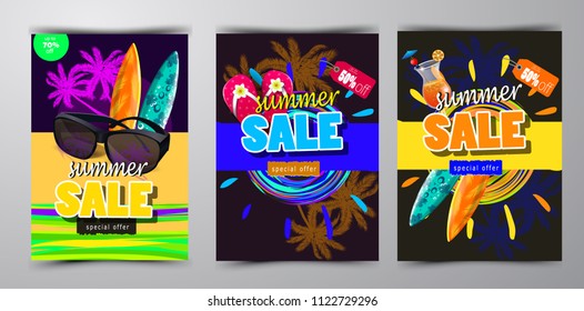 summer sale template banner