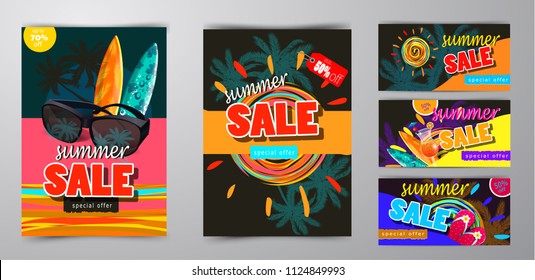 summer sale template banner