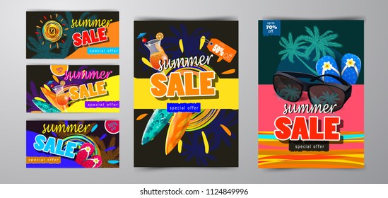 summer sale template banner