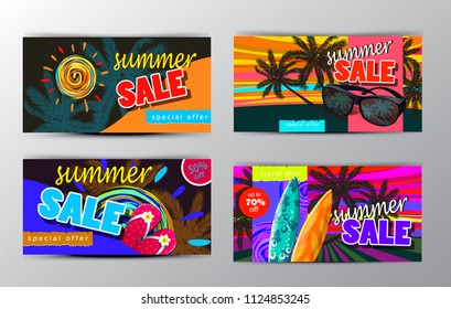 summer sale template banner