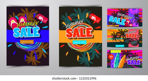 summer sale template banner