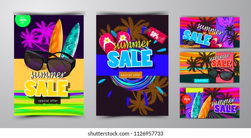 summer sale template banner
