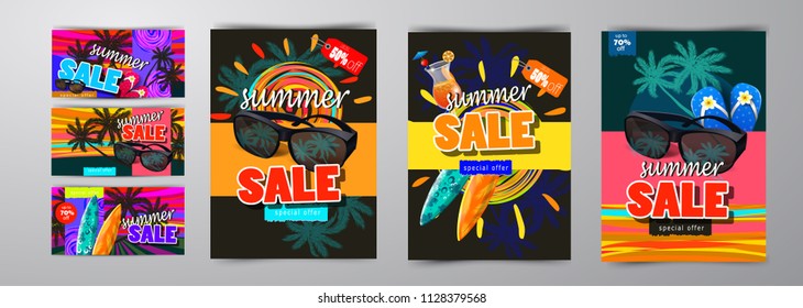 summer sale template banner