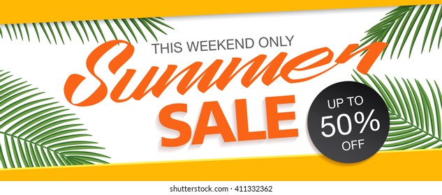 summer sale template banner