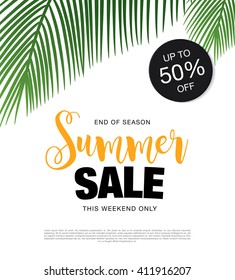 summer sale template banner