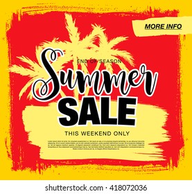 summer sale template banner