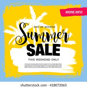 summer sale template banner