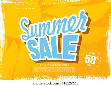 summer sale template banner