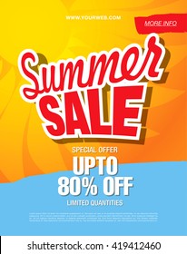 summer sale template banner