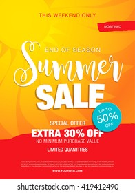 summer sale template banner