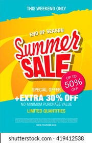 summer sale template banner