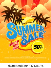 summer sale template banner