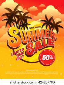 summer sale template banner