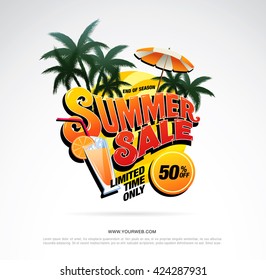 summer sale template banner