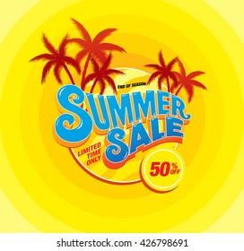 summer sale template banner