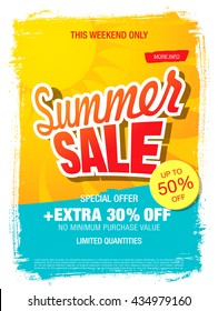 summer sale template banner