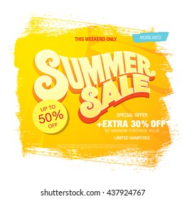 Summer sale template banner