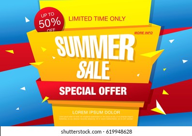 summer sale template banner