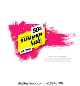 summer sale template banner