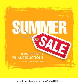 summer sale template banner