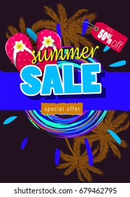 summer sale template banner