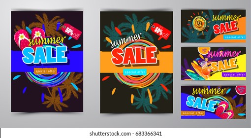summer sale template banner