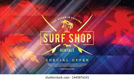 Summer sale template banner. Abstract colorful retro background. Special offer. Hot summer sale