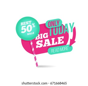 Summer sale template banner. Summer bubble frames.