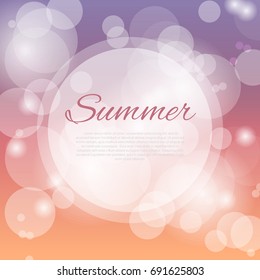 summer sale template banner Vector background for banner, poster, flyer