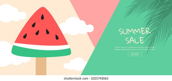 summer ,sale, template design , vector illustration.
