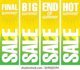 Summer sale template posters