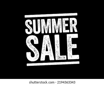 Summer Sale text stamp, concept background