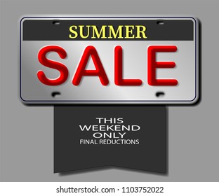 summer sale this weekend only final reductions vector illustration