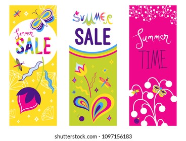 Summer Sale Time Vertical Banner