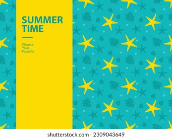 summer sale vacation element party vector holiday tropical blue poster beach season icon seamless