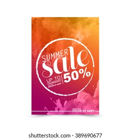summer sale vector