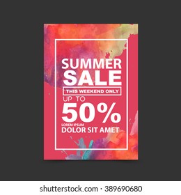 summer sale vector