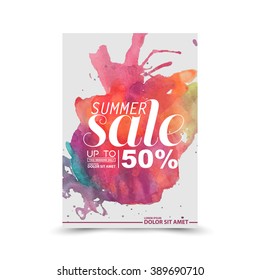 summer sale vector