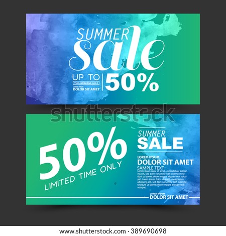 summer sale vector