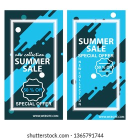 summer sale vector background