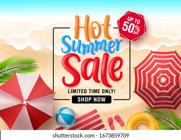 Summer Sale Poster Design Illustration Vector Download