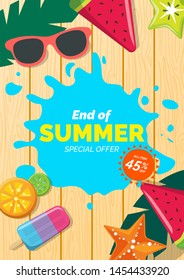 Summer sale vector banner graphic vector