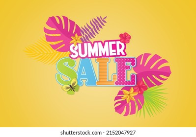 venta de verano elementos coloridos vectoriales, se pueden utilizar para la comercialización.