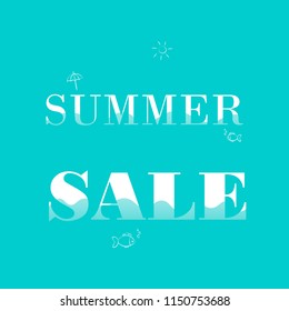 Summer sale vector design